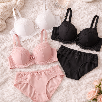 Plus size lingerie sets UK for women matching bra and knicker sets