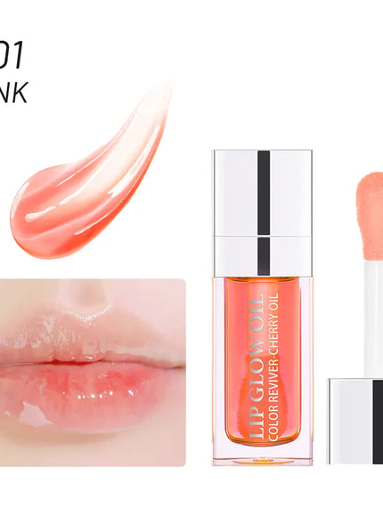 KissICON 001 pink Moisturizing Lip Balm Lip Glow Oil Pink Plumping