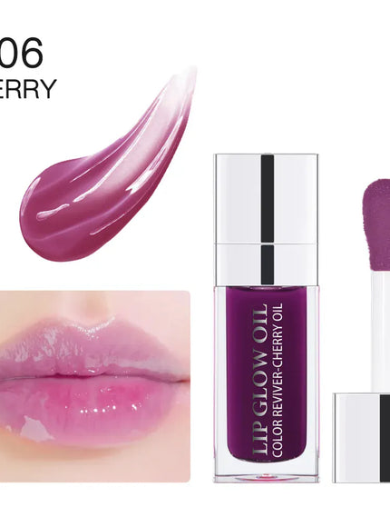 KissICON 006 Moisturizing Lip Balm Lip Glow Oil Pink Plumping