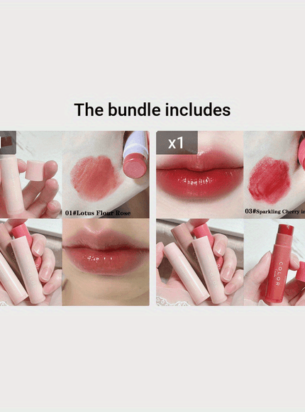 KissICON 01#+03# KissIcon Berry Lip Balm Tint - Long Lasting