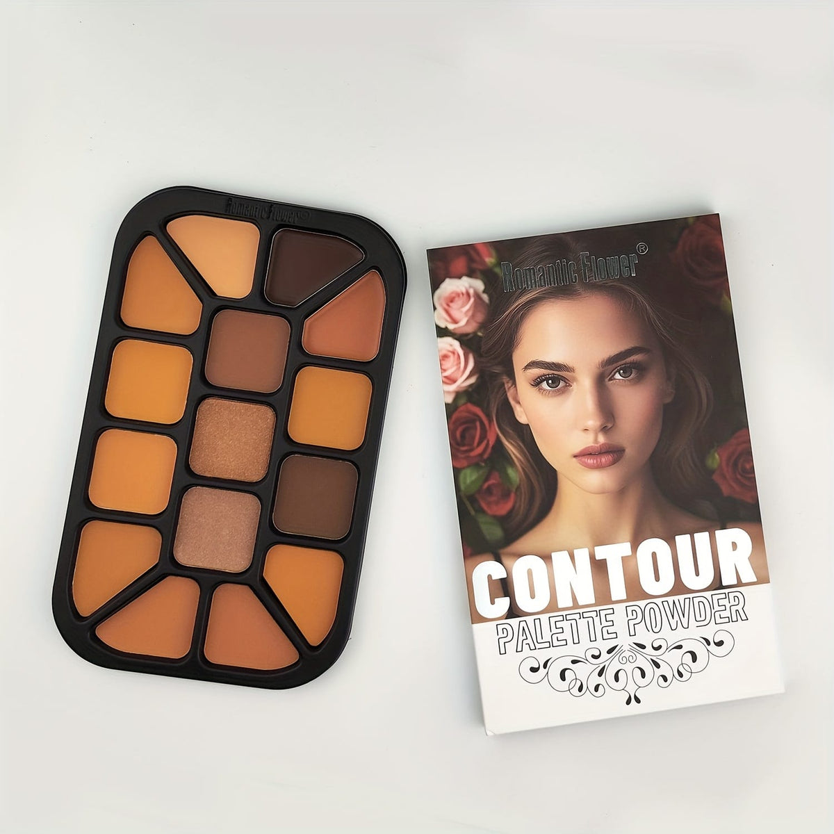 KissICON 01 15color Contour Highlight Conceal Palette Matte