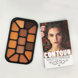 KissICON 01 15color Contour Highlight Conceal Palette Matte