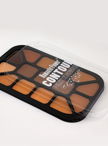 KissICON 01 15color Contour Highlight Conceal Palette Matte