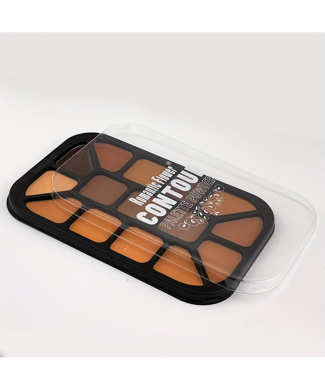 KissICON 01 15color Contour Highlight Conceal Palette Matte