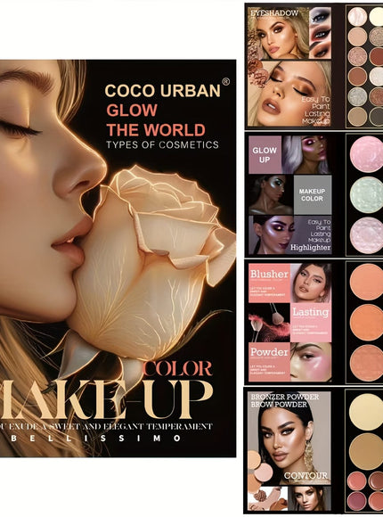 KissICON 01#2062 48color Allinone Makeup Palette Eyeshadow Blush