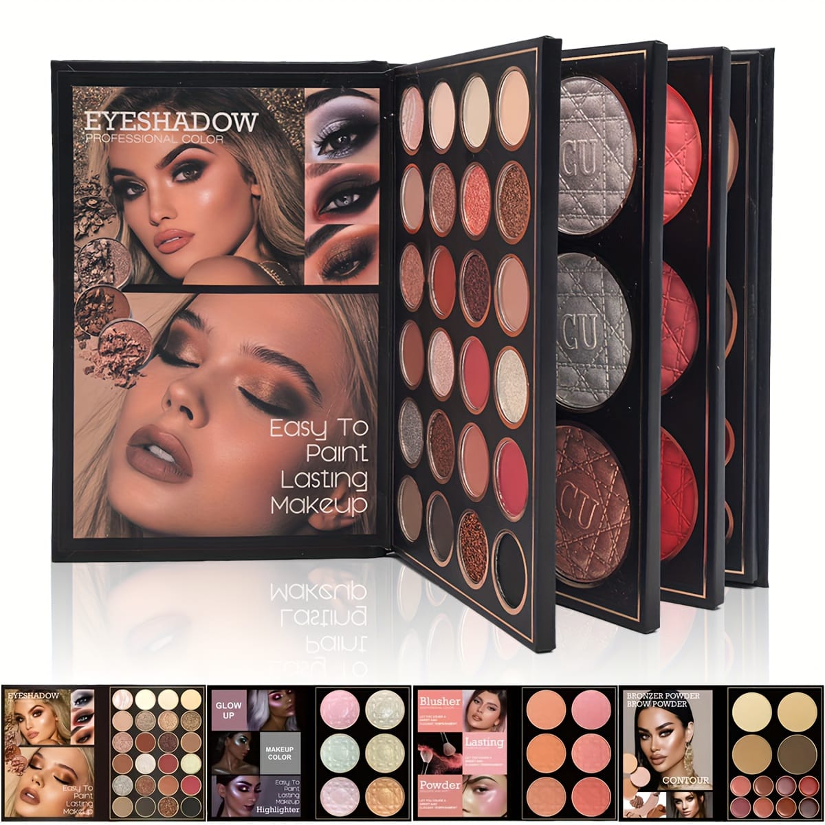 KissICON 01#2062 48color Allinone Makeup Palette Eyeshadow Blush