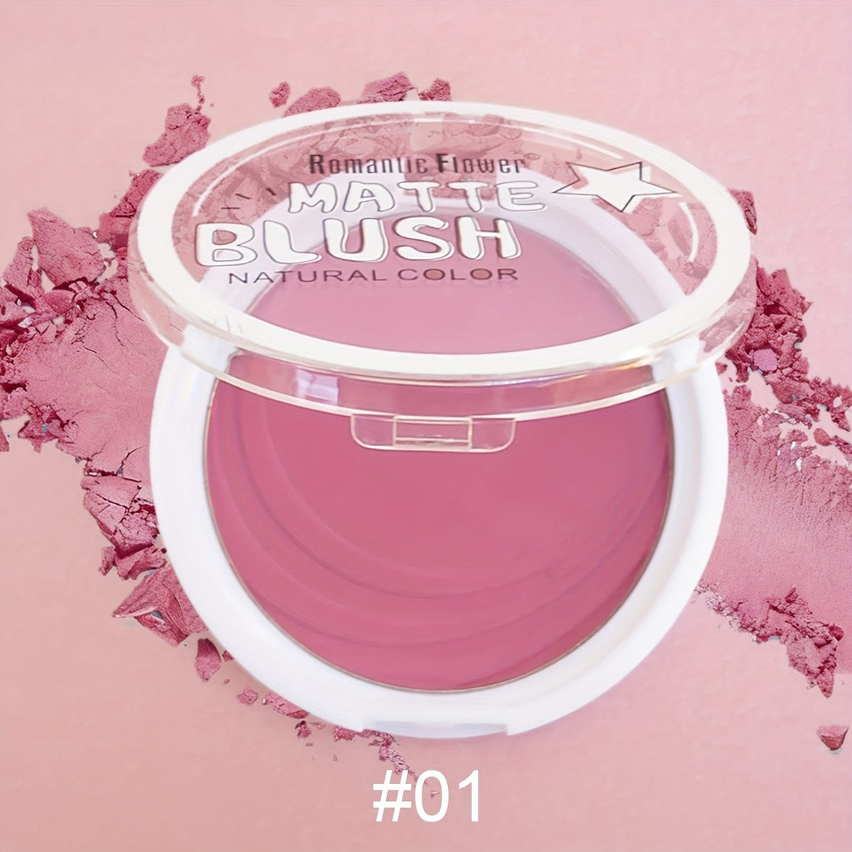 KissICON 01 Buildable 4shade Matte Blush Waterproof Longlasting