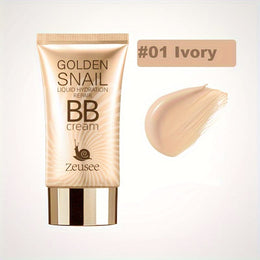 jkthpu-45 01 Ivory Golden Snail BB Cream Foundation Primer Full Coverage