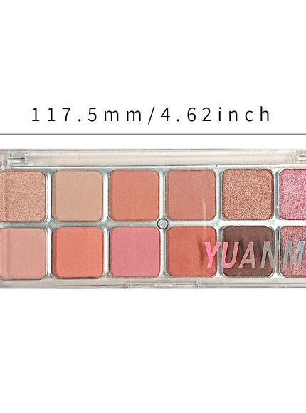 KissICON 01 KissIcon 12 Color Pink Eyeshadow Palette - Long