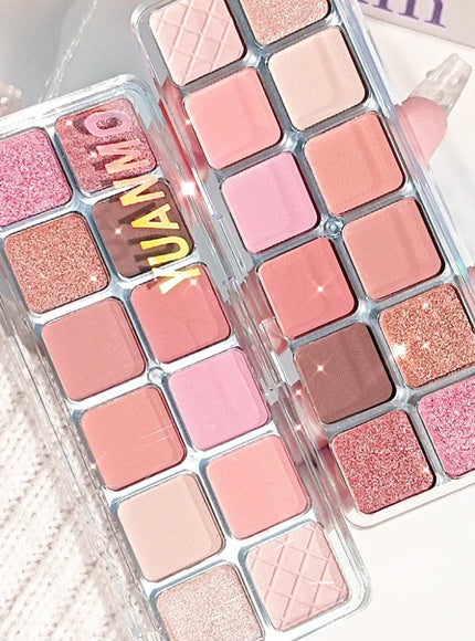 KissICON 01 KissIcon 12 Color Pink Eyeshadow Palette - Long