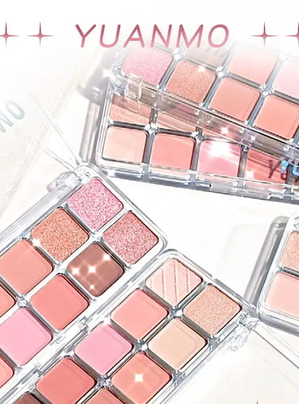 KissICON 01 KissIcon 12 Color Pink Eyeshadow Palette - Long