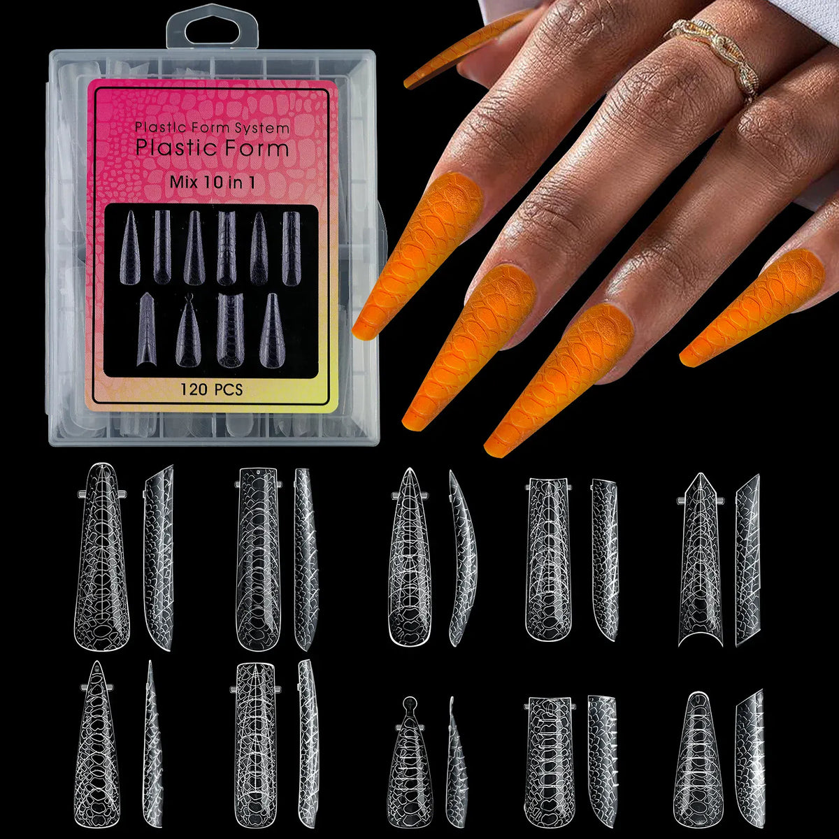 KissICON 01 KissIcon False Nail Tips Full Cover Press On