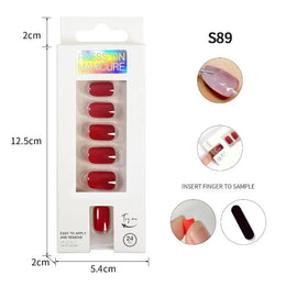 KissICON 01 KissIcon Nails Art Press On Coffin Tips -