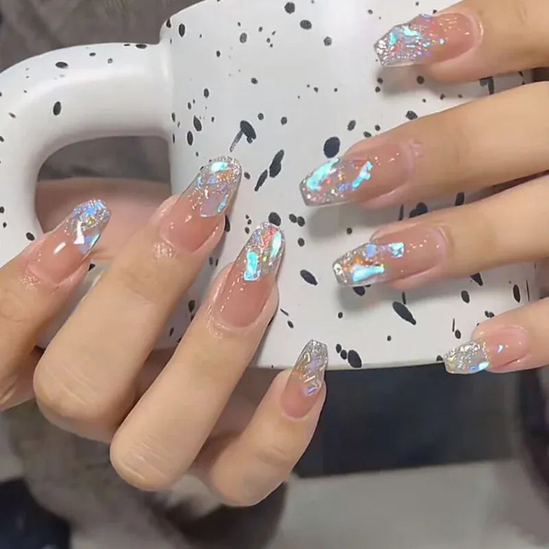 KissICON 01 KissIcon Press On Nails 24Pcs Gel Butterfly -
