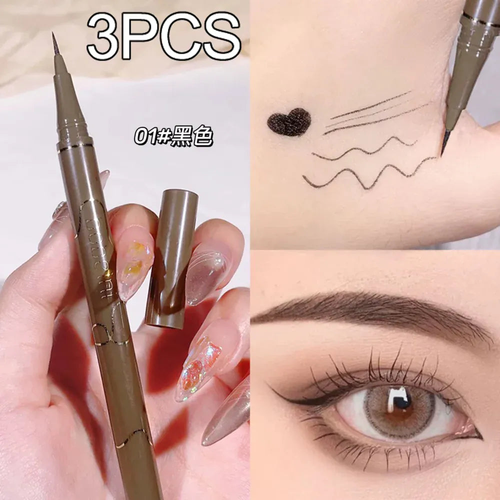 KissICON 01 triple KissIcon Newbie Brown Eyeliner Pen - Waterproof Longlasting