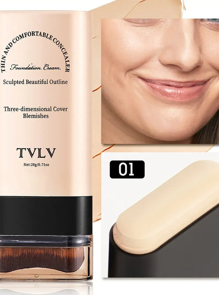 KissICON 01 💋TVLV Velvet Moist Foundation Stick - LongLasting Concealer