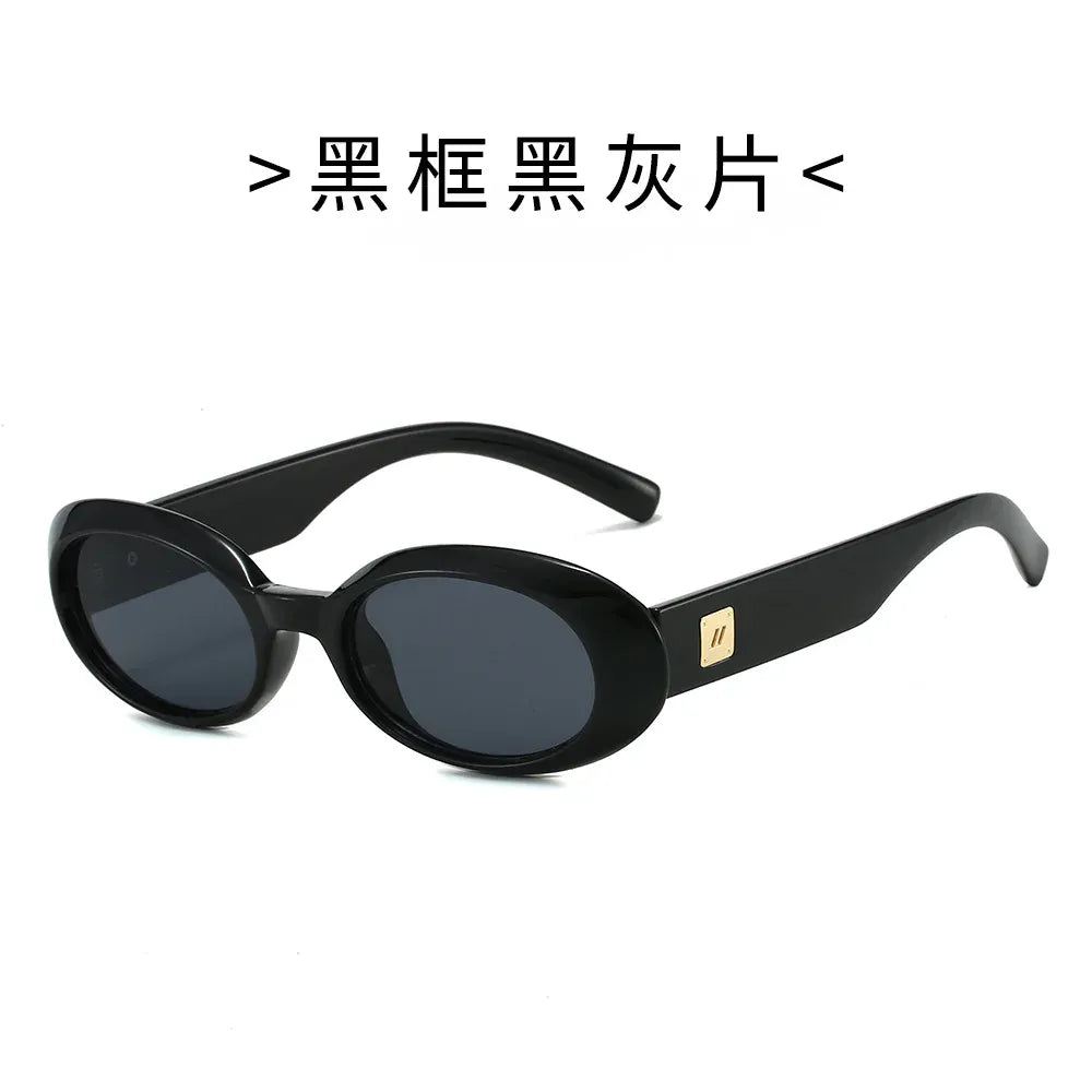 Dropshipman 01 / with box Classic Oval Sunglasses – Minimalist Retro Style