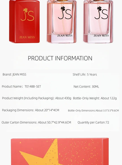 KissICON 0148B 30ML X3 KissIcon Valentines Perfume Set Fresh Scent - Long
