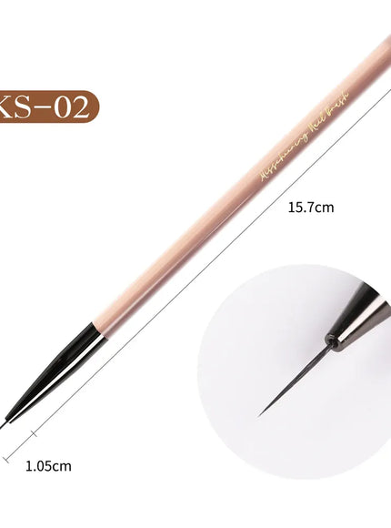 KissICON 02 KissIcon Acrylic Nail Art Brush Set - Professional