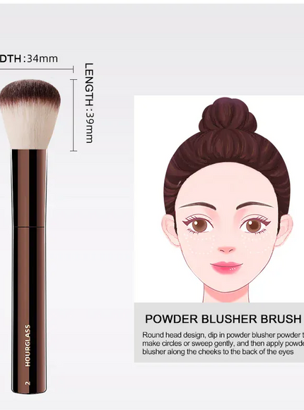 KissICON 02 KissIcon Hourglass No2 Foundation Blush Brush - Soft