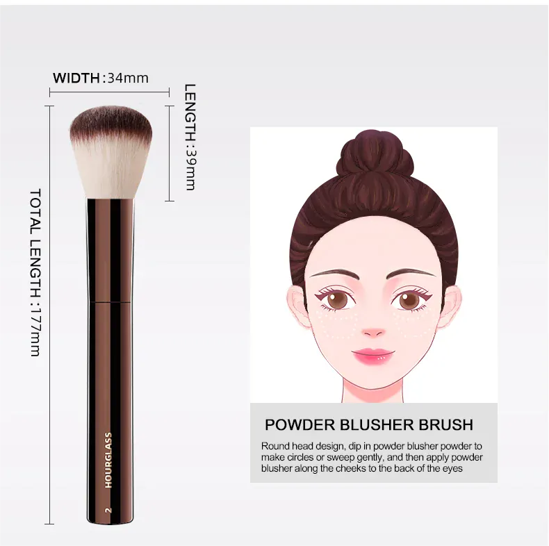KissICON 02 KissIcon Hourglass No2 Foundation Blush Brush - Soft