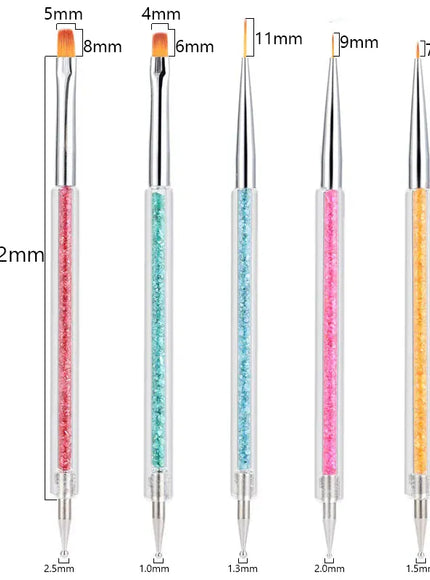 KissICON 02 KissIcon Nail Art Brush Set - Multi Tool