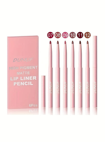 KissICON 02# Matte Lipliner Set Waterproof Long Lasting Easy To