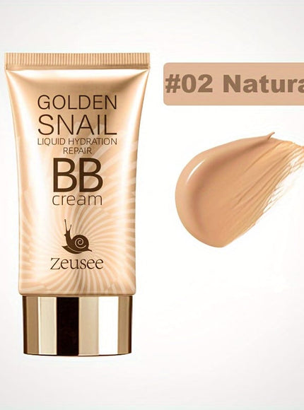 jkthpu-45 02 Natural Golden Snail BB Cream Foundation Primer Full Coverage