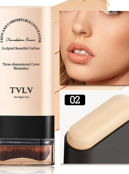 KissICON 02 💋TVLV Velvet Moist Foundation Stick - LongLasting Concealer