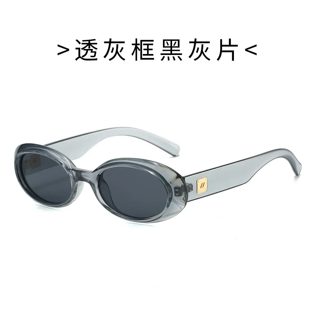 Dropshipman 02 / with box Classic Oval Sunglasses – Minimalist Retro Style