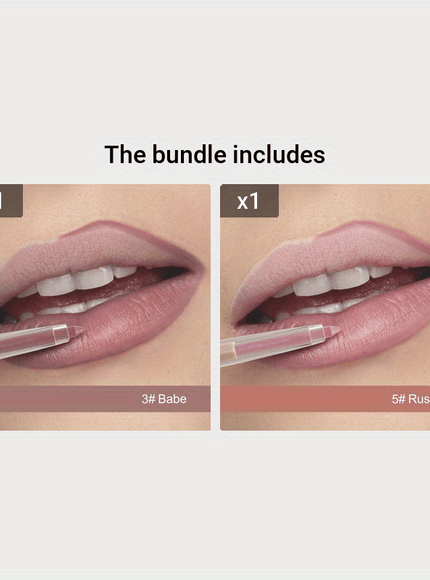 KissICON 03#+05# KissIcon Matte Nude Lipstick Pen Long Lasting Velvet