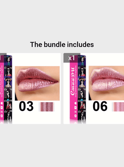 KissICON 03#+06# KissIcon 11 Color Waterproof Lip Gloss - Metallic