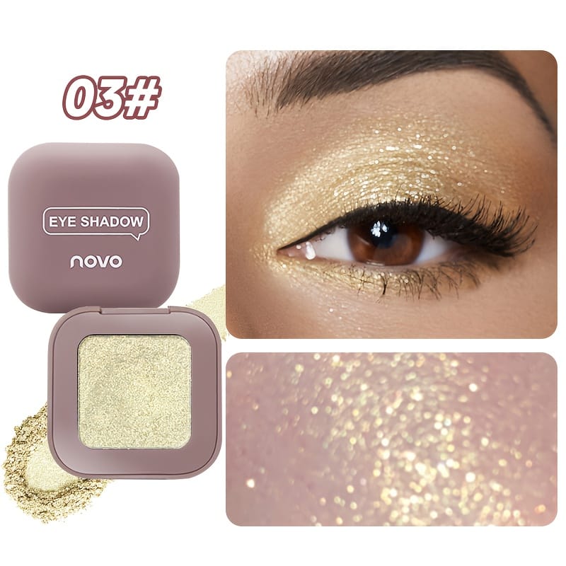 KissICON 03 12color Glitter Shimmer Eyeshadow Palette Vibrant Longlasting