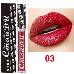 KissICON #03 / 1pc 💋 Luxury Laser Skull Lipstick Waterproof LongLasting Color