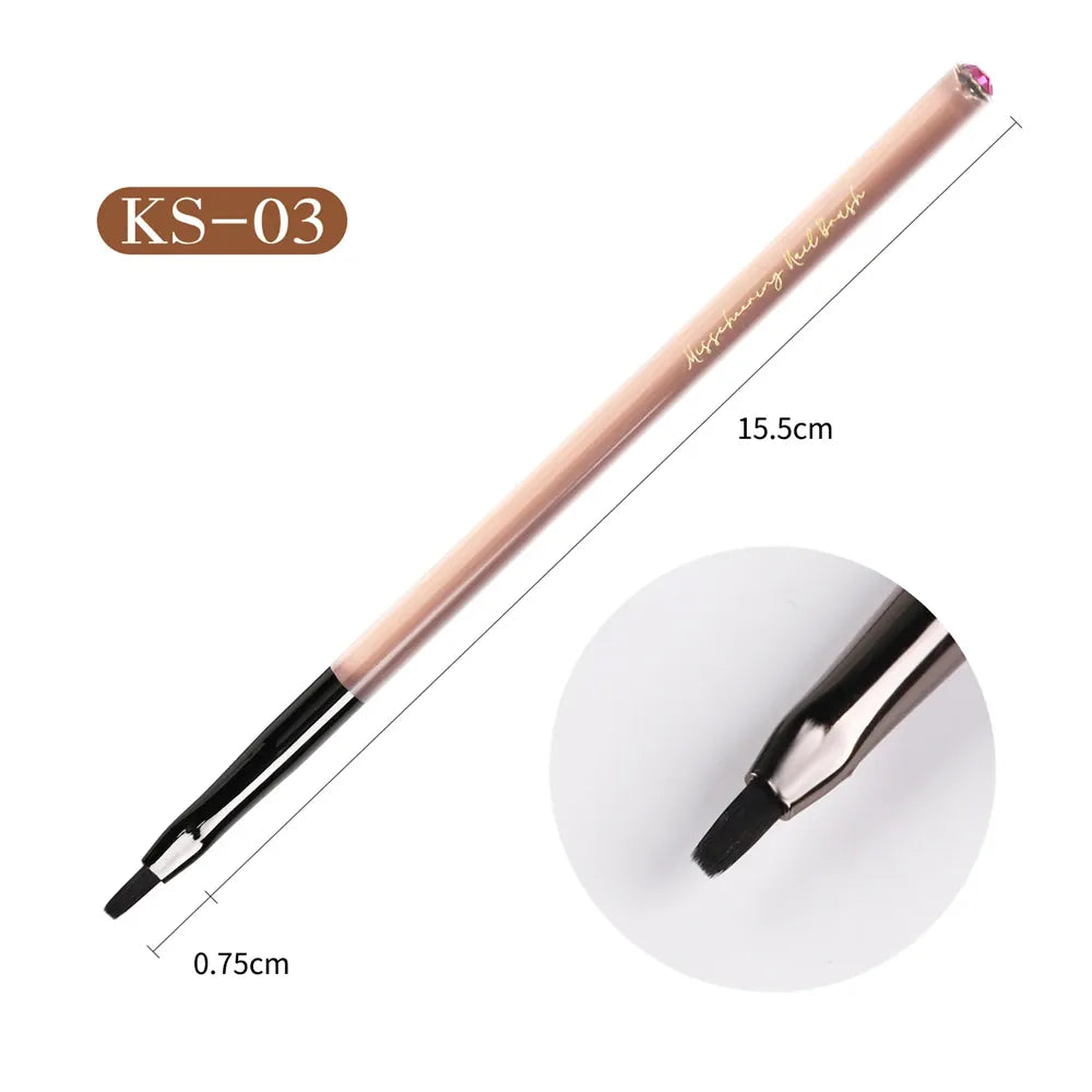 KissICON 03 KissIcon Acrylic Nail Art Brush Set - Professional
