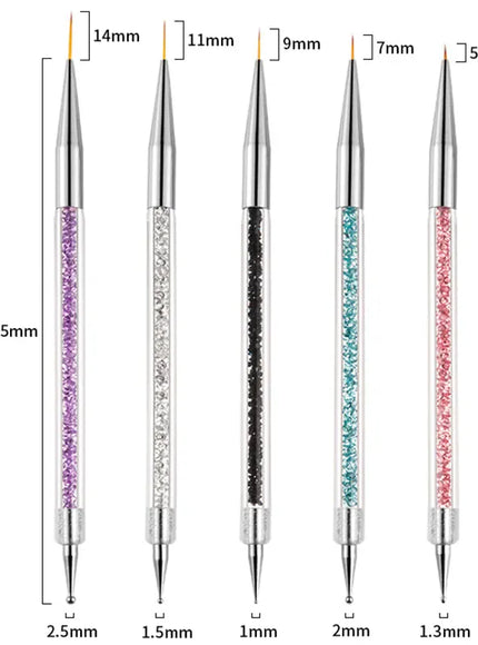 KissICON 03 KissIcon Nail Art Brush Set - Multi Tool