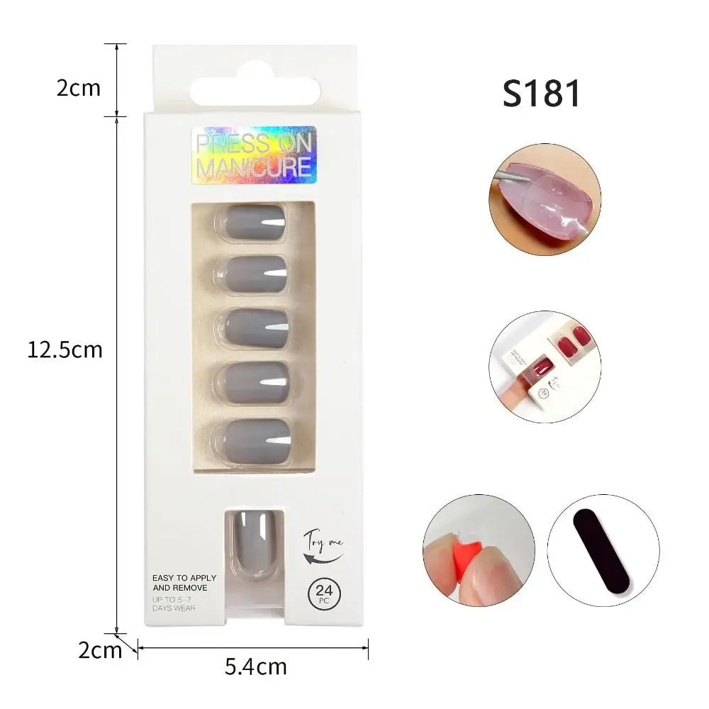 KissICON 03 KissIcon Nails Art Press On Coffin Tips -
