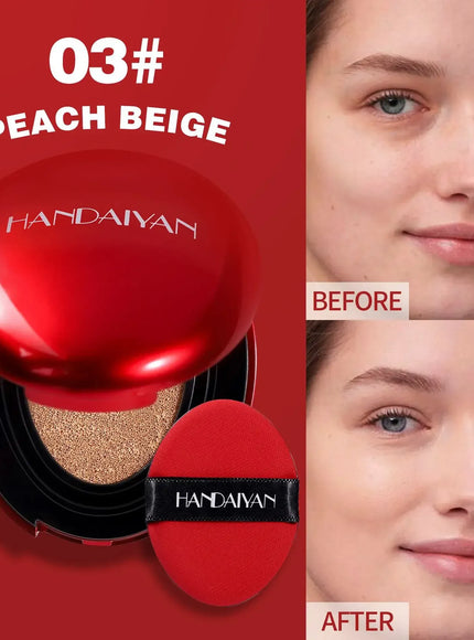KissICON 03 PEACH BELGE KissIcon BB Cream Air Cushion Foundation - Waterproof