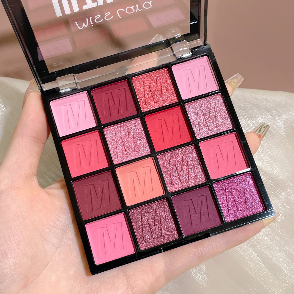 KissICON 03#pink Kiss Icon 16 Color Purple Glitter Eyeshadow -