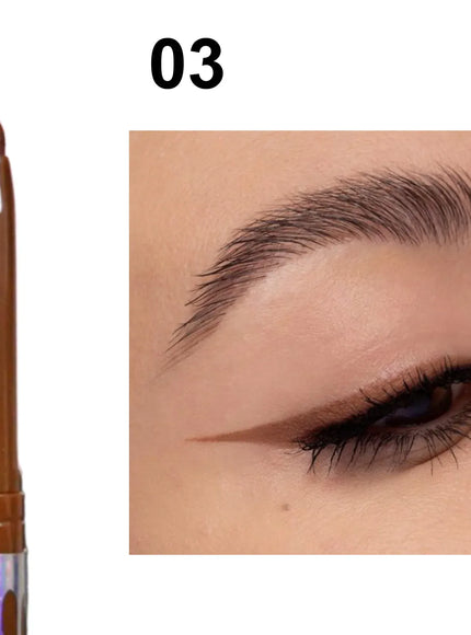 KissICON 03 💋 Waterproof Black Brown Gel Eyeliner Pencil -