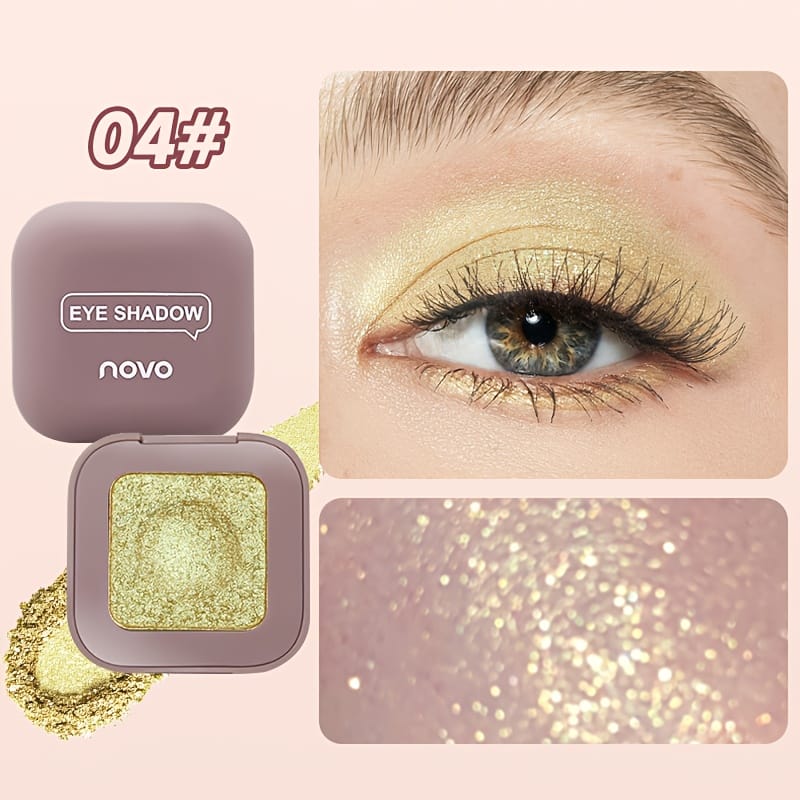KissICON 04 12color Glitter Shimmer Eyeshadow Palette Vibrant Longlasting