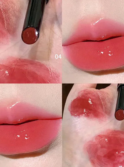 KissICON 04 / Full Size Mirror Lipstick Moisturizing and Pouty Lips Smooth Color