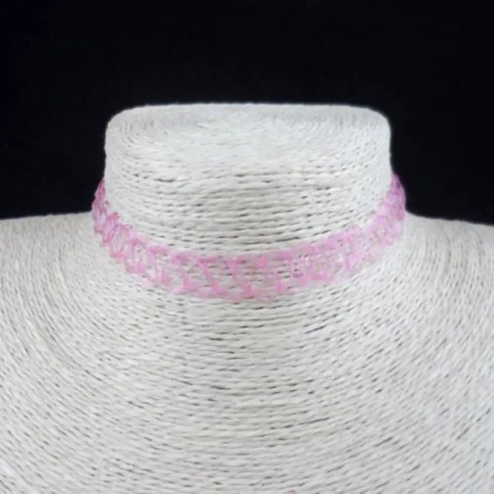 KissICON 04 High Quality Gothic Jewellery Braided Fish Thread Choker Necklace Vintage Elastic Tattoo Choker Retro Necklace