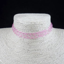 KissICON 04 High Quality Gothic Jewellery Braided Fish Thread Choker Necklace Vintage Elastic Tattoo Choker Retro Necklace