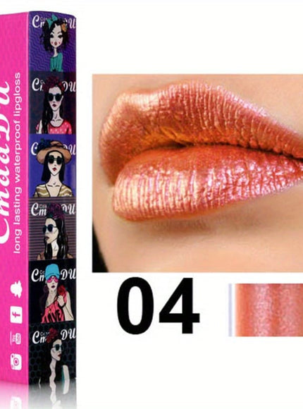 KissICON 04# KissIcon 11 Color Waterproof Lip Gloss - Metallic