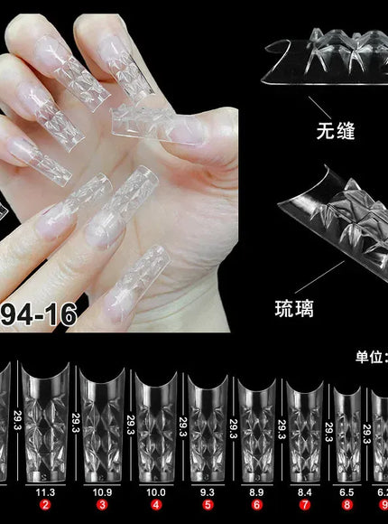KissICON 04 [KissIcon] 120Pcs Press On Nails Tips Almond Square
