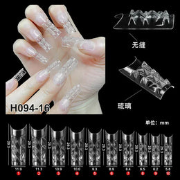 KissICON 04 [KissIcon] 120Pcs Press On Nails Tips Almond Square