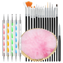 KissICON 04 KissIcon Nail Art Brush Palette Dotting Pen Set