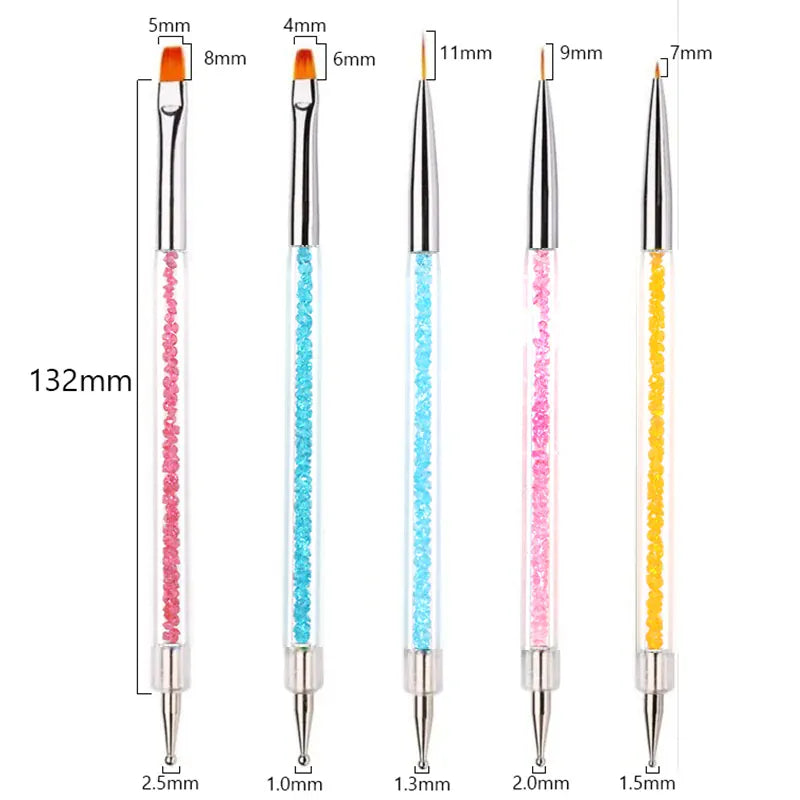 KissICON 04 KissIcon Nail Art Brush Set - Multi Tool