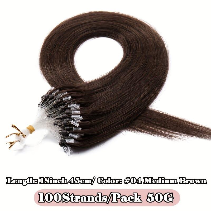 KissICON #04 mediumbrown / 18inch KissIcon Invisible Remy Hair Extensions - Seamless Fit